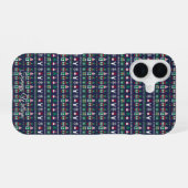 かわいいおばけセーター クリスマス柄 iPhone 16ケース (裏面横)