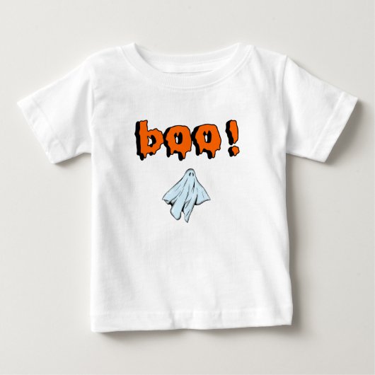 かわいいおばけブー ベビーTシャツ (正面)
