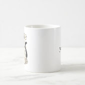 かわいいおばけ猫のハロウィントリックオアトリート コーヒーマグカップ (中央)