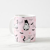 かわいいおばけ猫のハロウィン コーヒーマグカップ (正面左)
