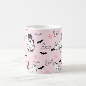 かわいいおばけ猫のハロウィン コーヒーマグカップ (中央)