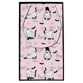 かわいいおばけ猫のハロウィン スモールペーパーバッグ (裏面)