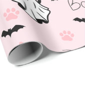 かわいいおばけ猫のハロウィン ラッピングペーパー (ロールコーナー)