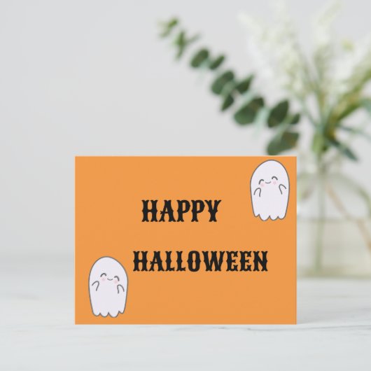 かわいいおばけ　ハロウィン シーズンポストカード (スタンド正面)
