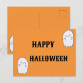 かわいいおばけ　ハロウィン シーズンポストカード (正面/裏面)