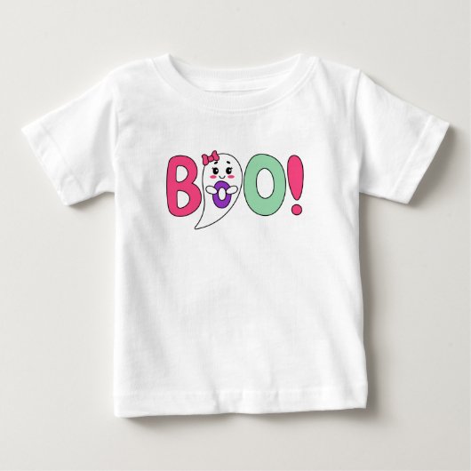 かわいいおばけ ベビーTシャツ (正面)