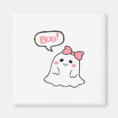 かわいいおばけ! ミニマルクリーン マグネット (正面)