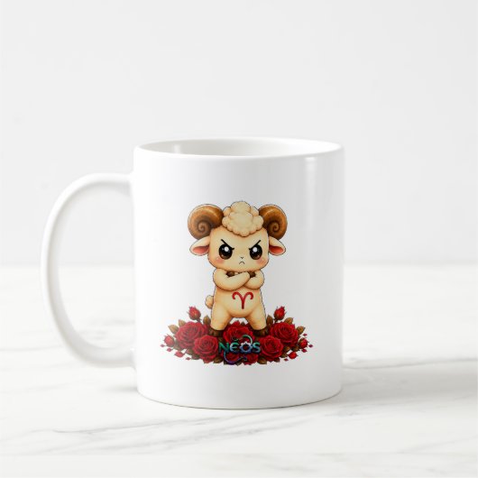 かわいいおひつじ座 ネオス コーヒーマグカップ (左)