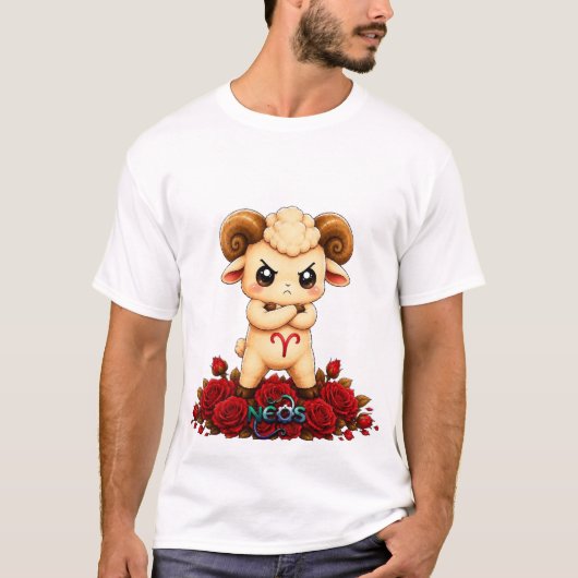 かわいいおひつじ座 ネオス Tシャツ (正面)
