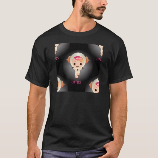 かわいいおひつじ座 Tシャツ (正面)