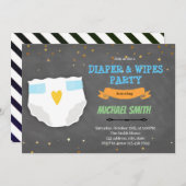 かわいいおむつとワイプのお誘い シーズンカード (正面/裏面)