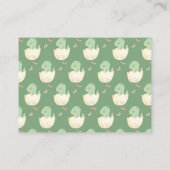 かわいいおむつラッフル恐竜の水彩赤ちゃんシャワー エンクロージャーカード (裏面)