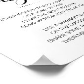 かわいいおむつ思考サインおむつ赤ちゃんシャワーゲーム ポスター (角)