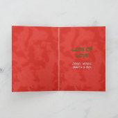 かわいいおめでとうクリスマスゾウ シーズンカード (内部)