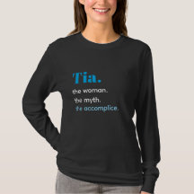 かわいいおもしろいおばちゃんTia Tシャツ