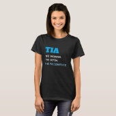 かわいいおもしろいおばちゃんTia Tシャツ (正面フル)