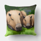 かわいいおもしろいおむつキャピバーズバイザポンドズ クッション (裏面)