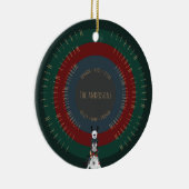 かわいいおもしろいおもしろい冬の動物イラスト セラミックオーナメント (右)