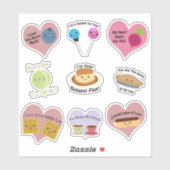 かわいいおもしろいかわいいはフードパンが大好き シール (シート)