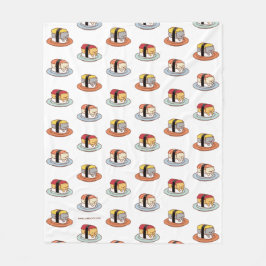 かわいいおもしろいかわいいズシキャッツフリースブランケット フリースブランケット