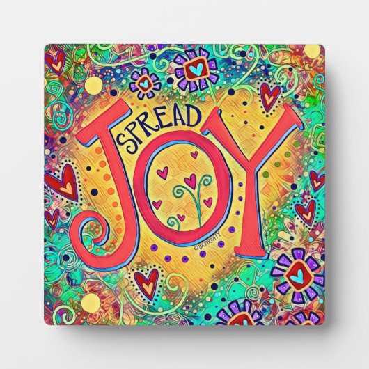 かわいいおもしろいが喜びを広感動的げる フォトプラーク (正面)