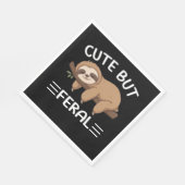 かわいいおもしろいが熱烈な動物愛好家男のための怠け者 スタンダードランチョンナプキン (角)