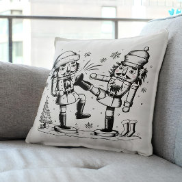 かわいいおもしろいくるみ割りクリスマスデコア クッション