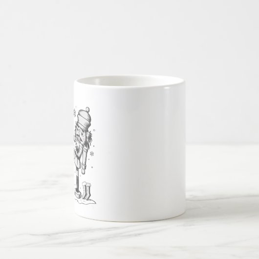かわいいおもしろいくるみ割りクリスマス コーヒーマグカップ (中央)