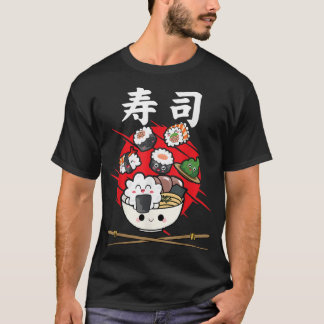 かわいいおもしろいすし食日本の品アニメライスジャパン Tシャツ