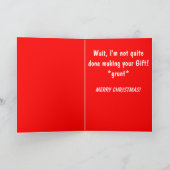 かわいいおもしろいとクリスマスカード – ベビーウンチギフト シーズンカード (内部)