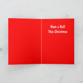 かわいいおもしろいとクリスマスカード – ベビー シーズンカード (内部)