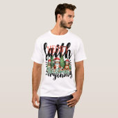 かわいいおもしろいとクリスマスニャー Tシャツ (正面フル)
