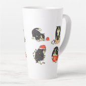 かわいいおもしろいとクリスマス カフェラテマグ (右アングル)