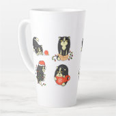 かわいいおもしろいとクリスマス カフェラテマグ (左アングル)