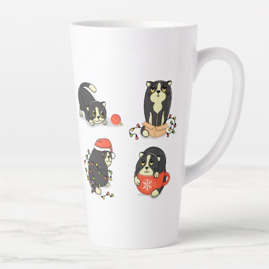 かわいいおもしろいとクリスマス カフェラテマグ (右)