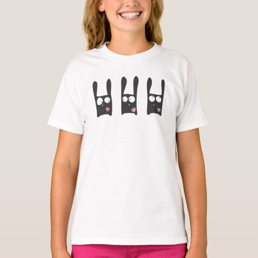 かわいいおもしろいとバレンタイン Tシャツ (正面)