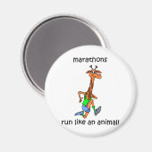 かわいいおもしろいとマラソン マグネット (正面/裏面)