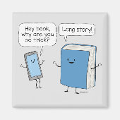 かわいいおもしろいと電話と分厚い本|過去記事 マグネット (正面)