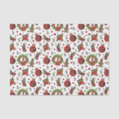 かわいいおもしろいのクリスマスジンジャーブレッドマン 薄葉紙 (正面)