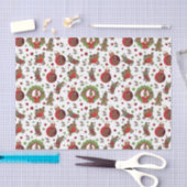 かわいいおもしろいのクリスマスジンジャーブレッドマン 薄葉紙 (クラフト)