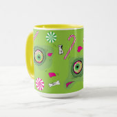 かわいいおもしろいのトリックまたはトリート！甘い死とキャンディ！ マグカップ (正面左)