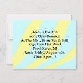 かわいいおもしろいの同窓会の招待状のカジュアルなパーティー 招待状 (裏面)