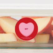 かわいいおもしろいの盛り合わせ友情ハート ラベル (貼付)