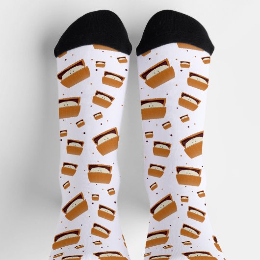 かわいいおもしろいの食べ物 ソックス (上部)