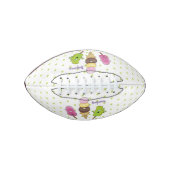 かわいいおもしろいアイスクリームポップシクル漫画トリオ アメリカンフットボール (正面)