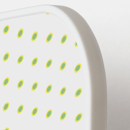 かわいいおもしろいアイスクリームポップシクル漫画トリオ ピックルボールラケット (左詳細)