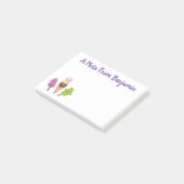 かわいいおもしろいアイスクリームポップシクル漫画トリオ ポストイット (アングル)