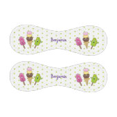 かわいいおもしろいアイスクリームポップシクル漫画トリオ 野球ボール (パネル)