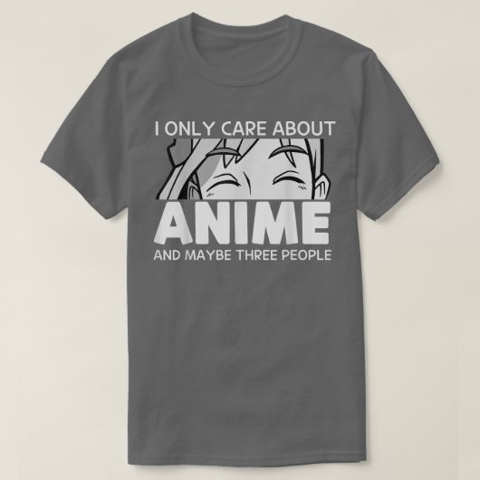 かわいいおもしろいアニメジョーク Tシャツ (デザイン正面)