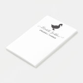 かわいいおもしろいアヒルオーガニックマーケットパーソナルステーショナリー ポストイット (アングル)